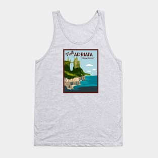 Adriata Travel Poster Tank Top